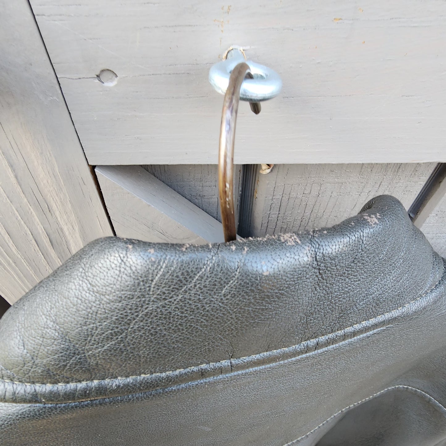 Vintage L.L. Bean 2X Tall Goatskin Leather Bomber Jacket Green/Brownish Aviator