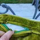 Ramblewood Vintage 60s/70s Orange Yellow Butterfly Pillow With Green Velvet