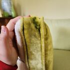 Ramblewood Vintage 60s/70s Orange Yellow Butterfly Pillow With Green Velvet